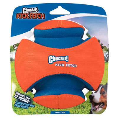 Chuckit! Blue/Orange Rubber Kick Fetch Ball Dog Toy Small