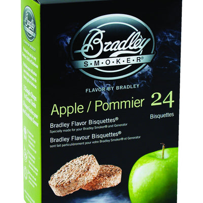 Bradley Smoker All Natural Apple Wood Bisquettes 24 pk