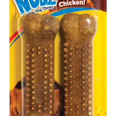 Nylabone Nubz Chicken Chews For Dogs 6.8 oz 2 pk