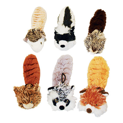 Multipet Bouncy Burrow Buddies Assorted Plush Assortment Dog Toy Medium