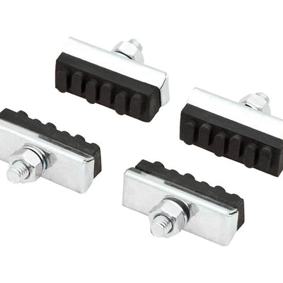 Bell Sports Binder 100 Rubber Bike Brake Pads Black/Silver