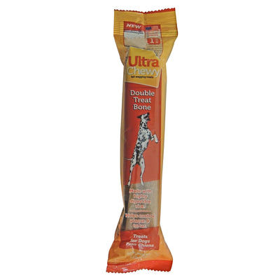 Ultra Chewy Double Treat Rice & Chicken Grain Free Bone For Dogs 7 in.