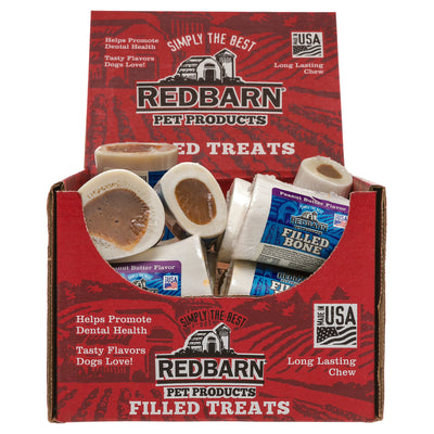 Redbarn Dog Treats Beef and Peanut Butter Bone For Dogs 2.5 in.