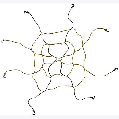 Keeper Black/Yellow Adjustable Cargo Net 47 in. L X 0.14 in.