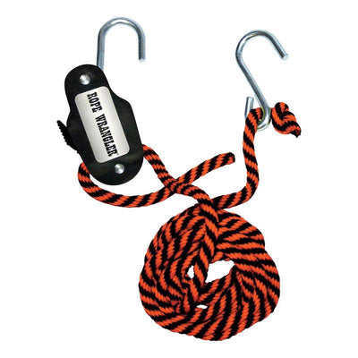 Keeper Rope Wrangler 3/8 in. W X 16 ft. L Black/Orange Tie Down 250 lb