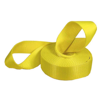 Keeper 2 in. W X 20 ft. L Yellow Vehicle Recovery Strap 7000 lb
