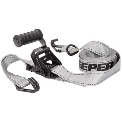 Keeper 1.5 in. W X 14 ft. L Gray Ratchet Tie Down Strap 1000 lb