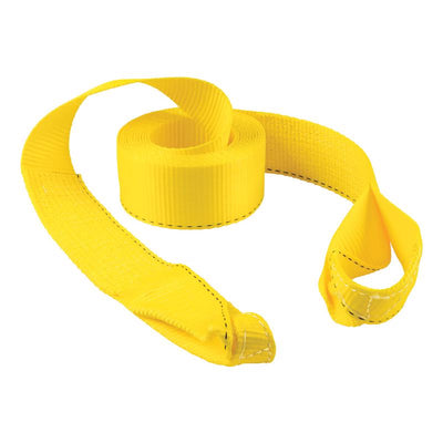 Keeper 3 in. W X 20 ft. L Yellow Vehicle Recovery Strap 11000 lb