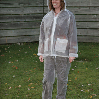 Boulder Creek Clear Vinyl Three Piece Rain Suit X-Large