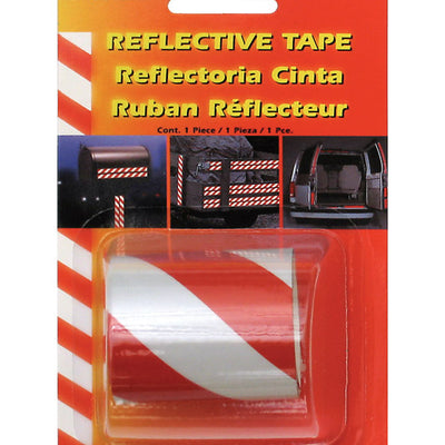 Trim Brite 2 in. W X 24 in. L Red/White Reflective Tape