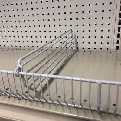 Gray Steel Shelf Divider 3 in. H X 15 in. L 20 pk