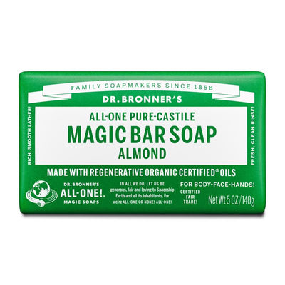 Dr. Bronner's Organic Almond Scent Pure-Castile Bar Soap 5 oz