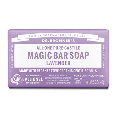Dr. Bronner's Organic Lavender Scent Pure-Castile Bar Soap 5 oz