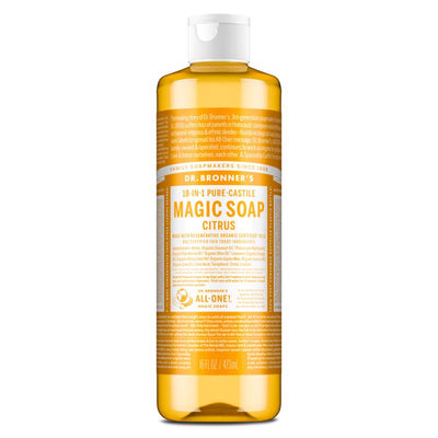 Dr. Bronner's Organic Citrus Orange Scent Pure-Castile Liquid Soap 16 oz