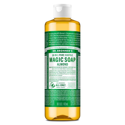 Dr. Bronner's Organic Almond Scent Pure-Castile Liquid Soap 16 oz