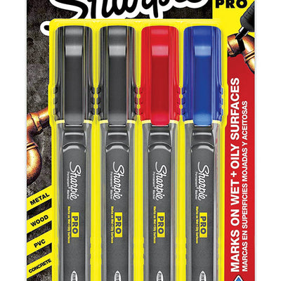 Sharpie PRO Assorted Fine Tip Permanent Marker 4 pk