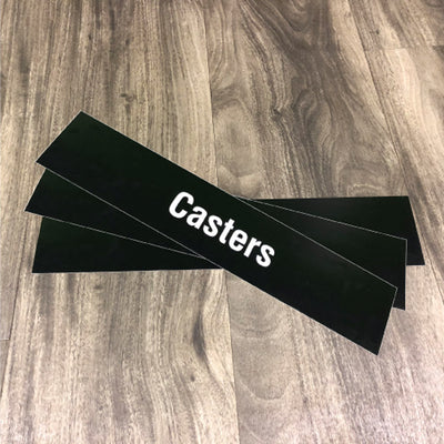 294 Category Names End Cap Aisle Marker Product Name Inserts Styrene 24 in. W X 5 in. H