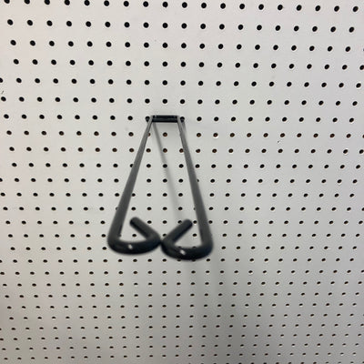 18 in. 187 Black Metal Display Brooms Peg Hook