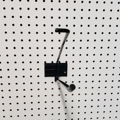 15 in. 375 Black Metal Utility Scan Peg Hooks Peg Hook 1 pk