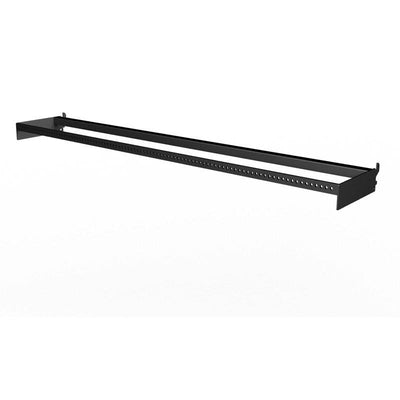 Black Metal Crossbar 2 in. H X 8 in. W X 48 in. L