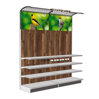 4 in. H X 8 in. W X 10 in. D Multicolor Metal Wild Bird Decor Kit Display