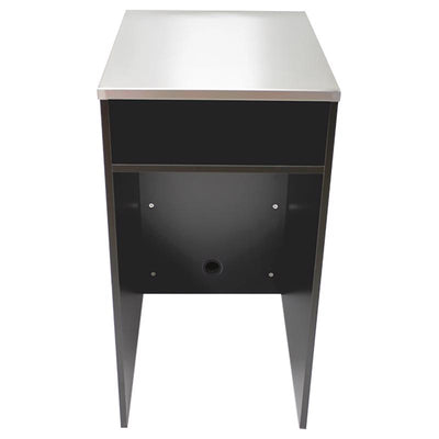 Cornerstone Paint Counter Black 37.3 in. H X 19.5 in. W X 25.4 in. D Stainless Steel/Wood