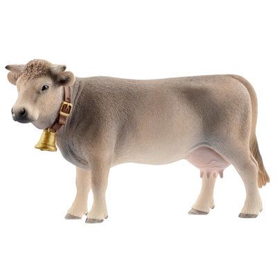 Schleich Farm World Braunvieh Cow Toy Brown