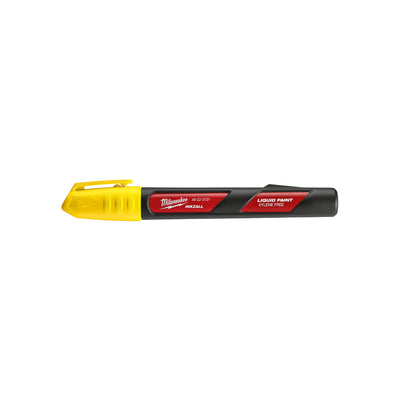 Milwaukee Inkzall Yellow Felt Tip Liquid Paint Marker