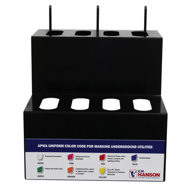 14 in. H X 11 in. W X 11 in. D Black Metal Stake Flag Holder Rack