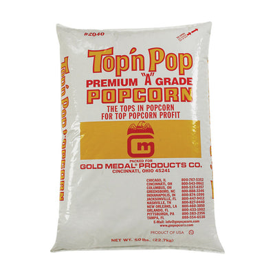 Gold Medal Top N Pop Popcorn 50 lb Bagged