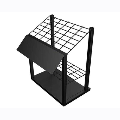 23 in. H X 19 W X 12 L Powder Coated Black Level Rack