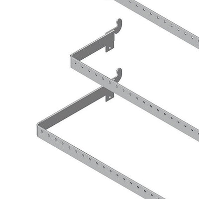 Gray Metal Crossbar 6 in. W X 48 in. L