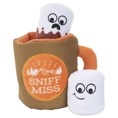 Bark Multicolored Plush Sniff Miss Dog Toy