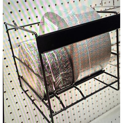 8.5 in. H X 8.72 in. W X 8.5 in. D Black Metal Anti-Slip Tape Rack
