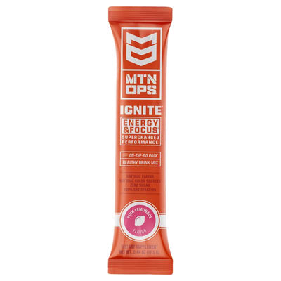 MTN OPS Ignite Pink Lemonade Energy Drink Mix