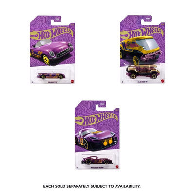 Hot Wheels Anniversary 1:64 Scale Die-Cast Pearl & Chrome Toy Cars Multicolored