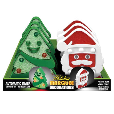 Shawshank LEDz LED Assorted Christmas Tree or Santa Marquee
