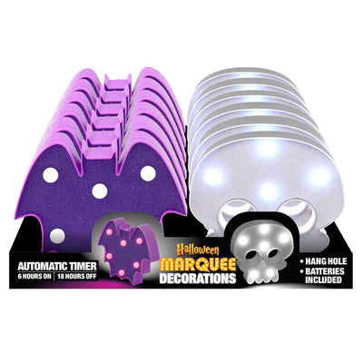 Shawshank LEDz LED Skull and Bat Marquee Light