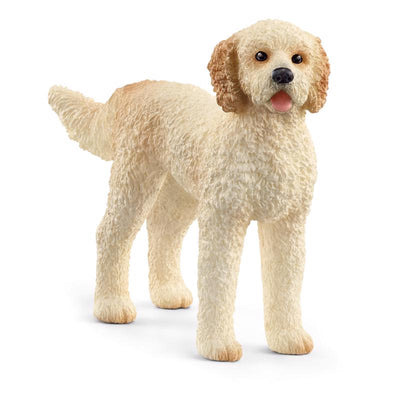 Schleich Goldendoodle Dog Figurine Brown