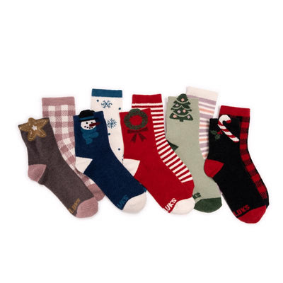 Muk Luks Women's Cozy Holiday One Size Fits Most Novelty Socks Assorted
