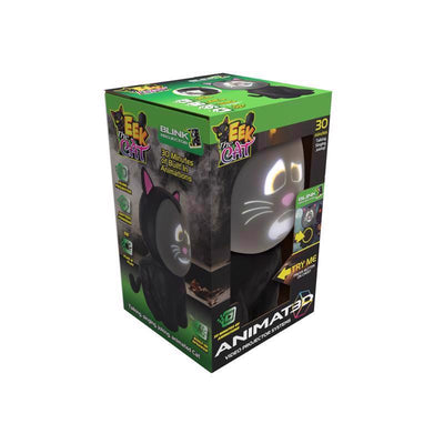 ANIMAT3D Multicolored LED Blink Eek The Cat Halloween Decor
