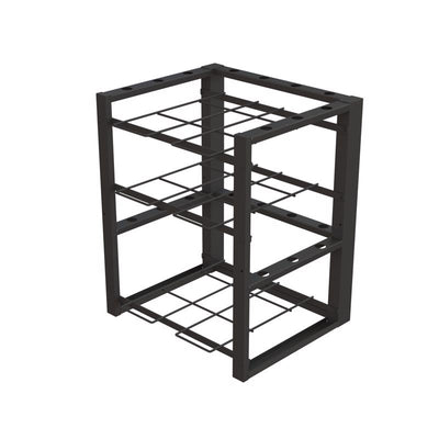 Black U-SHAPED UMBRELLA Display Metal