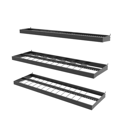 9 in. H X 49 in. W X 18 in. D Black Metal Weather Stripping Display