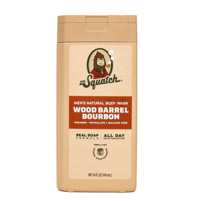 Dr. Squatch Wood Barrel Bourbon Scent Body Wash 14 fl. oz.