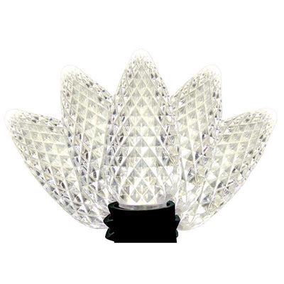 Holiday Bright Lights LED PS C9 Pure White 25 ct Christmas Light Bulbs