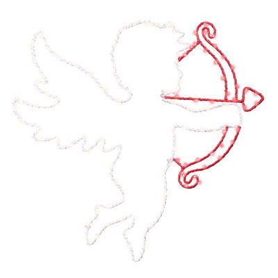 Celebrations Cupid Silhouette Window Decor Metal