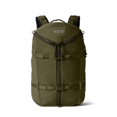YETI Ranchero 27L Olive Backpack 19 in. H X 11.5 in. W