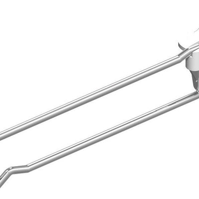 8 in. Silver Metal Peg Hook 100 pk