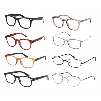Diamond Visions Assorted Color Frame Assorted Strength Unisex Reading Glasses
