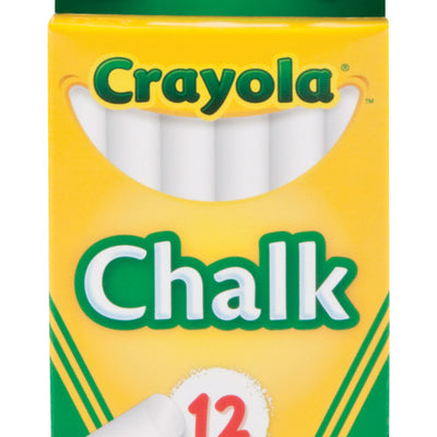 Crayola Nontoxic White Chalk 12 pk